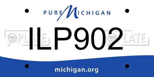 ILP902 Michigan License Plate