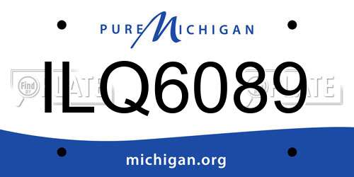 ILQ6089 Michigan License Plate