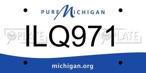 ILQ971 Michigan License Plate