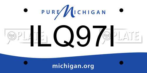 ILQ97I Michigan License Plate