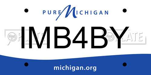 IMB4BY Michigan License Plate
