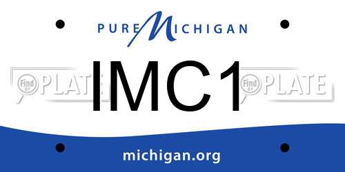 IMC1 Michigan License Plate