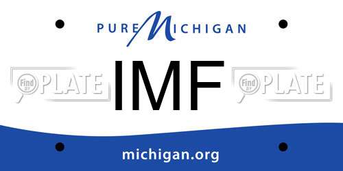 IMF Michigan License Plate