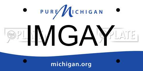 IMGAY Michigan License Plate