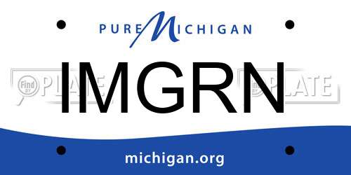 IMGRN Michigan License Plate