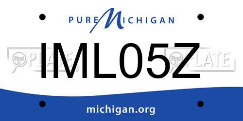 IML05Z Michigan License Plate