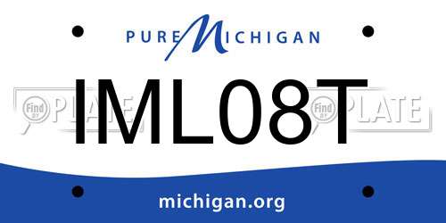 IML08T Michigan License Plate