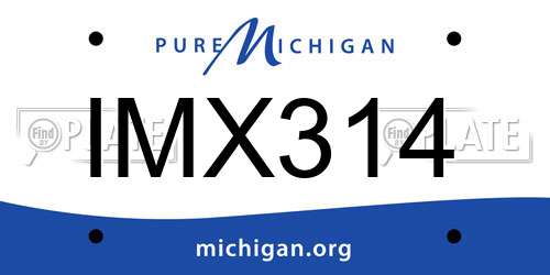 IMX314 Michigan License Plate