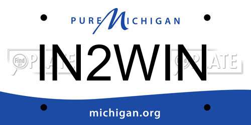 IN2WIN Michigan License Plate