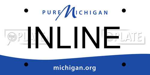 INLINE Michigan License Plate