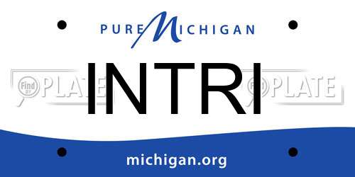 INTRI Michigan License Plate