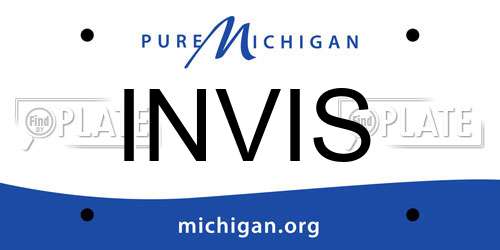 INVIS Michigan License Plate