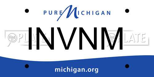 INVNM Michigan License Plate