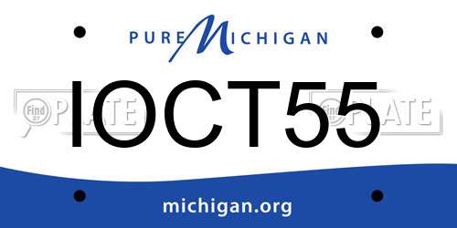 IOCT55 Michigan License Plate