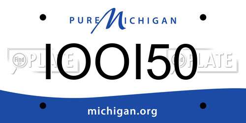 IOOI50 Michigan License Plate