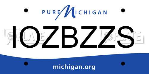 IOZBZZS Michigan License Plate