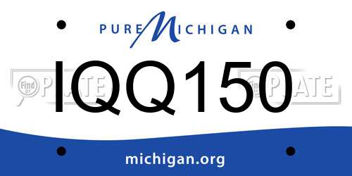 IQQ150 Michigan License Plate