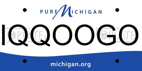 IQQOOGO Michigan License Plate