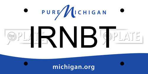 IRNBT Michigan License Plate