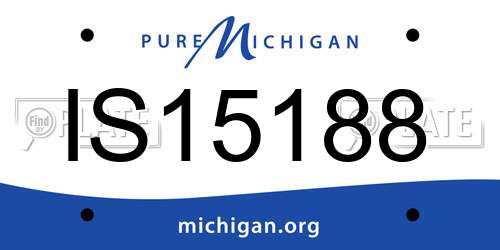 IS15188 Michigan License Plate