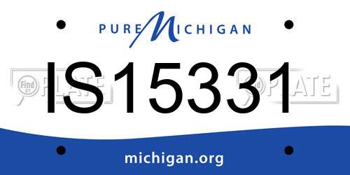 IS15331 Michigan License Plate