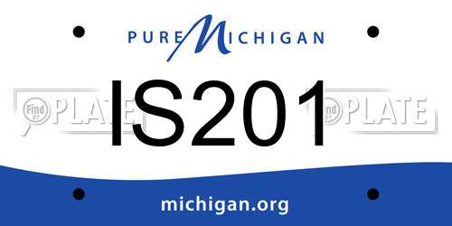 IS201 Michigan License Plate