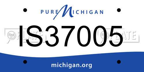 IS37005 Michigan License Plate