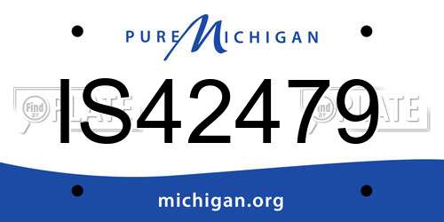 IS42479 Michigan License Plate