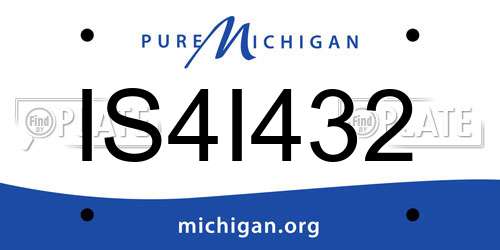 IS4I432 Michigan License Plate