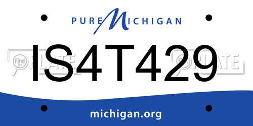 IS4T429 Michigan License Plate
