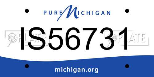 IS56731 Michigan License Plate