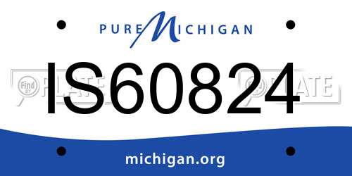 IS60824 Michigan License Plate