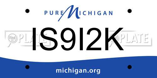 IS9I2K Michigan License Plate