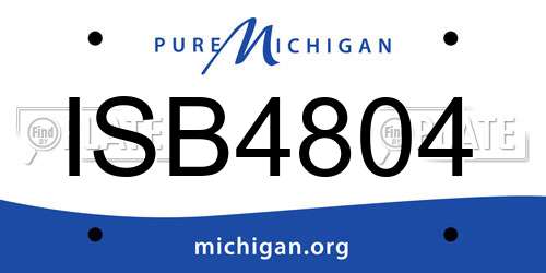 ISB4804 Michigan License Plate