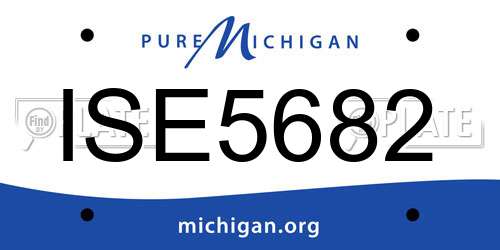 ISE5682 Michigan License Plate