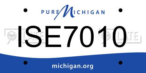 ISE7010 Michigan License Plate