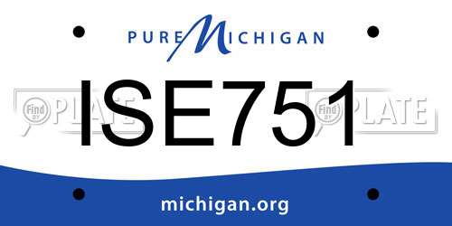 ISE751 Michigan License Plate