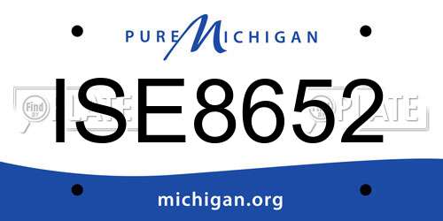 ISE8652 Michigan License Plate