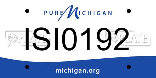 ISI0192 Michigan License Plate