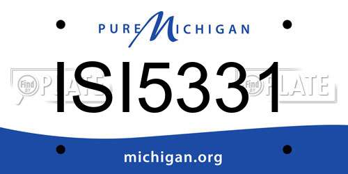 ISI5331 Michigan License Plate