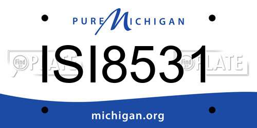 ISI8531 Michigan License Plate