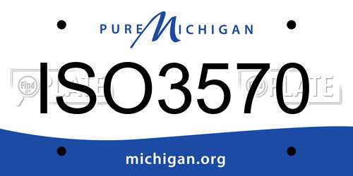 ISO3570 Michigan License Plate