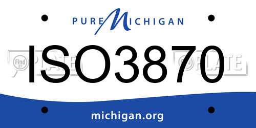 ISO3870 Michigan License Plate