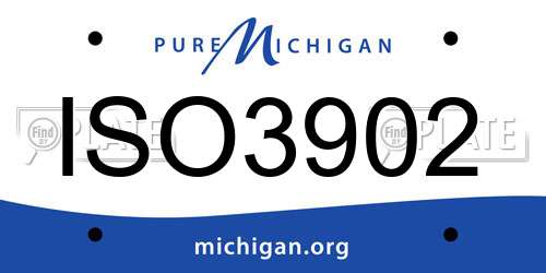 ISO3902 Michigan License Plate