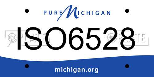 ISO6528 Michigan License Plate