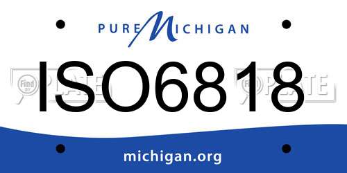 ISO6818 Michigan License Plate