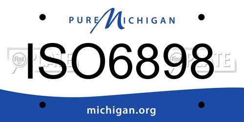 ISO6898 Michigan License Plate