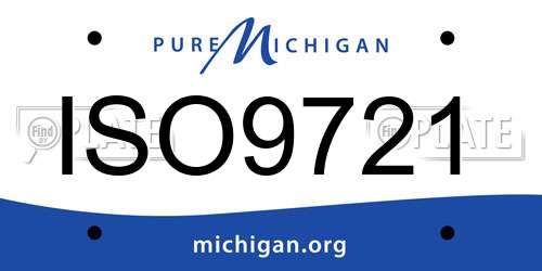 ISO9721 Michigan License Plate