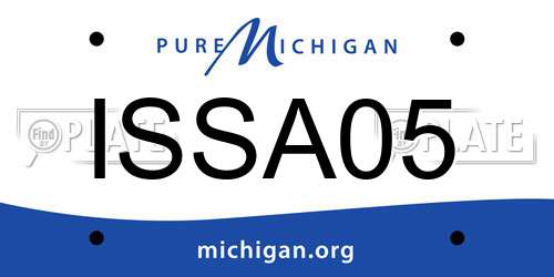 ISSA05 Michigan License Plate