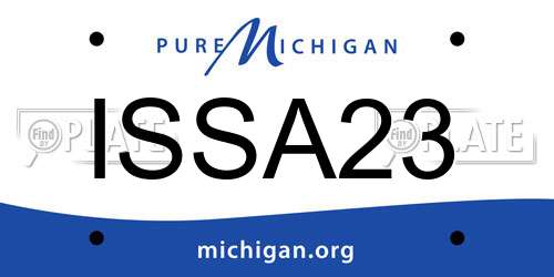 ISSA23 Michigan License Plate
